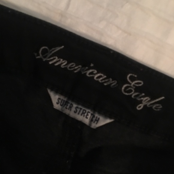 Black American Eagle Stretch Straight Jeans - Picture 3 of 3